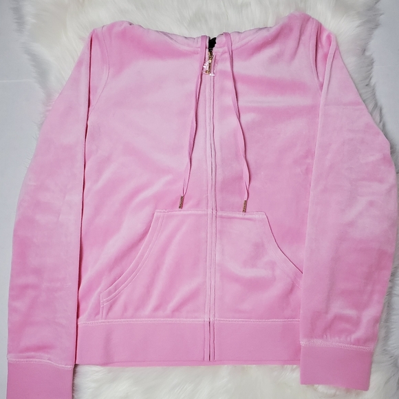 Juicy Couture Pink Velour Tracksuit Jogger Set - Picture 3 of 8